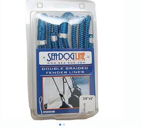 354-302106006wh1 Sea-dog 302106006wh1 Premium Double Braided Nylon Fender Line 1/4 Inch X 6ft White