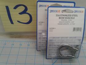 147058-1 Sea Dog Line 2 Boat Marine 5/16 Stainless Steel Bow Shackles