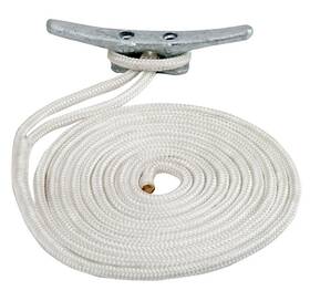 302110025wh-1 Sea Dog Line White 3/8 Inch X 25ft Double-braid Nylon Dock Eye Splice
