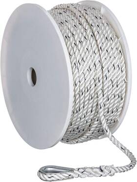 50-47911 Seachoice Boat Anchor Line Rope 3-strand Twisted 3/8 Inch X 200 Ft