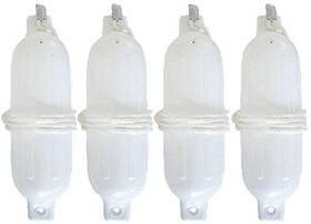 Seachoice De78161s Twin Eye Fender Kit Color White - Four Pack Size 4.5 Inch X 16
