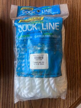 Scp-40561 Seachoice Sea Choice Twisted Nylon Dock Line1/2 Inch X 20ft - Spliced On One End