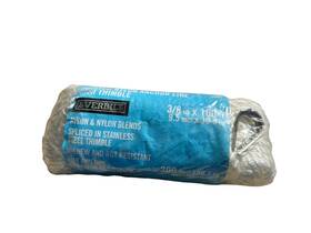 Anc-100 Seaco Anchor Line 3/8 X 100ft Double Braid Nylon With Spliced Thimble Length