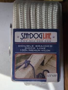 Cor-dbdl-1220w Seadog Double Braided Nylon Dock Line White 1/2 Inch X 20ft Sea7