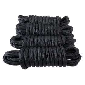 Js-0060-04 Searqing 4pcs Dock Lines Marine Grade 5/8 Inch X 20ft Double Braid Nylon Ropes 15 Eyelet