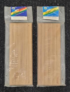 60502 Seateak Lot Of 2 #60502 Teak Boat Deck Step Insert Nos Vintage New