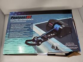 1203220sb Seawell 35 Lbs Boat Saltwater Electric Anchor Winch With Wireless Remote Control Black