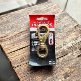 7018bs Secure Line 7000bs Lehigh Brass Snap Hook 3 8 Inch X 9 16 Swivel Eye Bolt Type 60lb Load