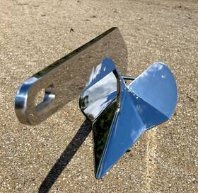 X003rzgnt3 Shenghuiss 33 Lb Delta Style Anchor 316 Marine Grade Polished Stainless 38 Ft - 46 Boats