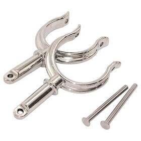 Shor-sl52232 Shoreline Marine Oarlock Horns Chrome Zamak Sl52232