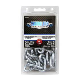 Shor-sl52291 Shoreline Marine Sl52291 Safety Chain 1/4 Inch X32 Zinc Plated 3 500 Lbs
