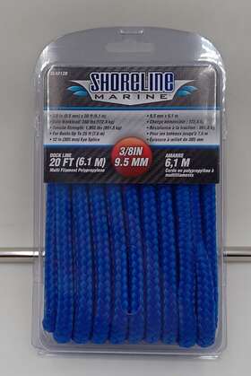 Sl40120 Shoreline Marine Boat Dock Line 3/8 Inch Nylon 20ft