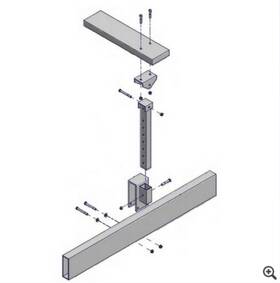1006979 Shoremaster 18 Inch Swivel Bunk Kit For Boat Lift #1006979