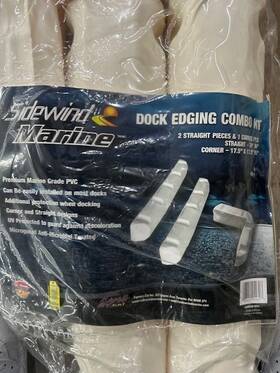 Sme50-wh Sidewind Marine Dock Edge Fender 2x Straight And 1x Corner 3 Piece Set
