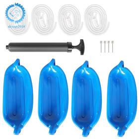 Su630054ku Skyup2018 4 Ribbed Marine Boat Fender Vinyl Bumper Dock Shield Protection 5.5 Inch X 20 Blue