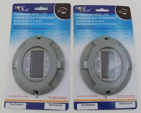 96-286-o Solar Lite Dockmate Lot Of 2 Panoramic Dock Light Item New