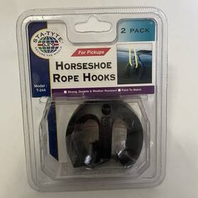 T-244 Sta-tyte Horseshoe Rope Cleat For Boat/truck 2 3/4 Inch Black 500lb Capacity