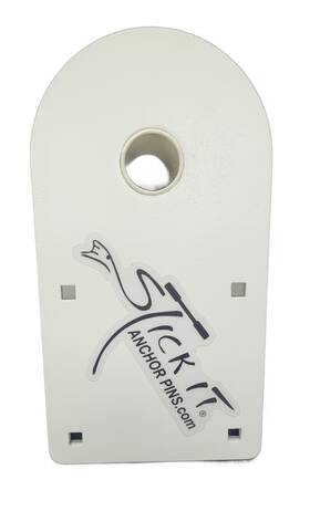 51206 Stick It Anchor Pins W-f Shallow Water Bracket For Pontoons White Flawed