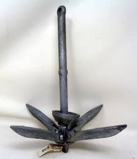 G8003-mkii Suncor #g8003-mkii Folding Grapnel Galvanized Cast Iron Boat Anchor 3 Lbs