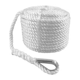 Jiaqi-qq1199x Surakey Jiaqi-qq1199x#1-wyq-08 75ft Double Braided Anchor Line White Nylon Boat Rope W