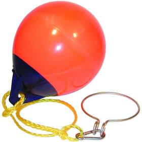 T9t-ar1dp T-h Marine Round 12 Inch Diameter Red Plastic Pe Terephthalate Mooring Buoy With Rope