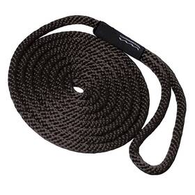 T9t-eco52924dp T-h Marine Solid Braided 190lb Cap 3/8 Inch Diameter 15ft Length Black Pp Boat Dock Line