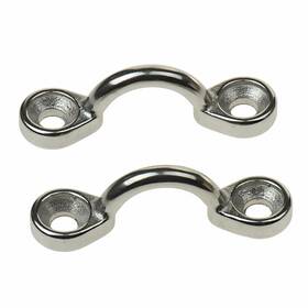 T9t-eha54110dp T-h Marine Set Of 2 Silver Stainless Steel Corrode Resistant Tie Down Anchor