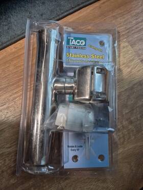 F16-2630 Taco Metals Metal Polish Stainless Steel Clamp-on Adjustable Rod Holder F16 2630 Rotate