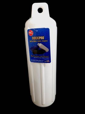 230415 Taylor Made 4.0 Inch X 15 Inflatable Vinyl Fender Doc Pro White #230415