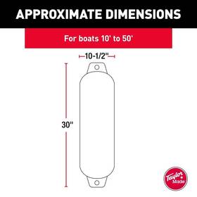 41028 Taylor Made Products Hull Gard Inflatable Vinyl Boat Fender 8 5 X 27