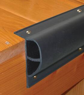45993 Taylor Made Dock Pro Vinyl Edging Standard Inch P Shape 10ft Black #45993