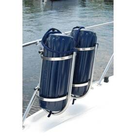 Nat-2009.1 Taylor Made Stainless Steel Fender Rack For 2 Fenders 7-11 Inch Diameter Foldable