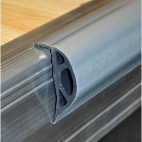 T4v-45966 Taylor Made Small P-shaped Guard 10 Inch X2 Silver Pvc Screw-on/nail Boat Dock Edge
