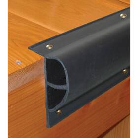 T4v-45994 Taylor Made P-shaped Guard 10ftx1.9 Inch Black Vinyl Screw-on/nail Double Molded Boat Dock Edge