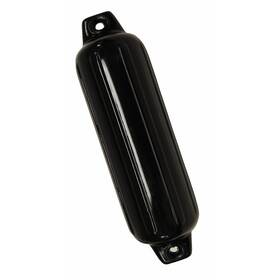 T4v-643115 Taylor Made Single Inflatable Cylindrical 5 Inch Diameter X 18 Black Vinyl Ribbed Boat Fender