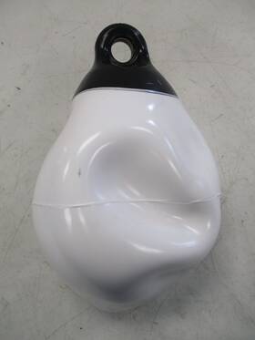 716056 Taylor Made Tuff End 9 Inch Vinyl Mooring Buoy White And Black Marine Boat