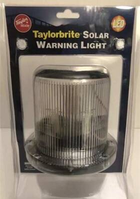 Igorkvalpn-02371235 Taylorbrite Solar Marine Warning Light Dock/buoy/moorings New