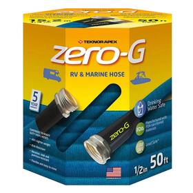 1213.1219 Teknor Apex 4006-50 Zero-g 1/2 Inch X 50ft Blue Fresh Water Hose