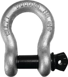 10319613 Titan Marine High Strength 5/8 Inch Hot Dipped Galvanized Steel Shackle