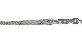Car3s12150h1415 Titan Marine Products 165 Foot Rode 1/4 Inch Chain 1/2 3-strand Rope