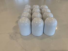 A-50217 Tommy Docks 12 Pack Safety Caps For Floating Dock White Rubber Part #