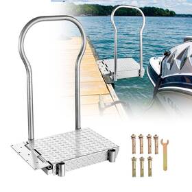 Cw07356-b0534-98-2 Treli Folding Boat Boarding Platform Ramp For Lifts Aluminum Dock Step Access