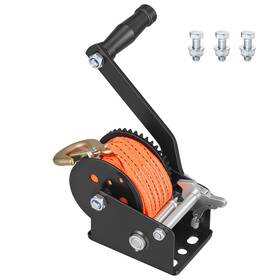 Uimoso Dldsdjphs600uwqva001 600 Lbs Manual Boat Winch Heavy-duty Hand Crank For Trailers