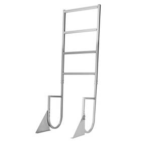 Mtztsfssfls3y7ww4001 Uimoso 4-step Aluminum Flip-up Dock Ladder For Pontoon And Boat Use