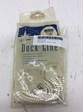 Unicord 738656440191 New Oem Dock Line Rope 3/8 Inch Gold/white