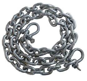 Us Galvanized 012785325496 Windlass 1/4 Inch X 6ft Iso G4 Anchor Chain Hdg With Shackles