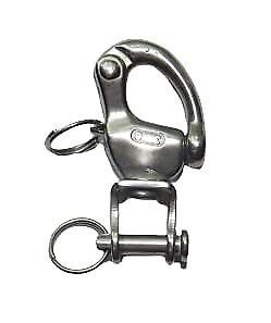 2476 Us Stainless 012785330759 Snap Shackle With Forged Swivel Jaw Type 12mm 1/2 Inch Marine Grade 316 Stai
