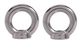 Uss582-1 Us Stainless Uss582-1/2k-2 2 Pieces Steel 316 Lifting Eye Nut 1/2 Inch Unc Heavy Duty Marine Grade