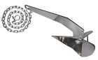 Ussh83080-chain Usstainless Stainless Steel Delta Anchor Marine Grade Polished With Chain