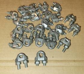 Uss261-0060-1 Usstainless Lot Of 25 Stainless Steel Wire Rope Clip Clamps